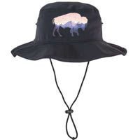 Cool Buffelo Used Look I Background Mountains Legacy Cool Fit Booney Bucket Hat