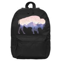 Cool Buffelo Used Look I Background Mountains 16 in Basic Backpack