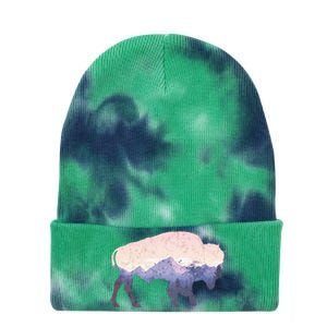 Cool Buffelo Used Look I Background Mountains Tie Dye 12in Knit Beanie