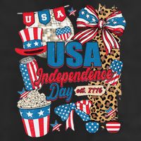 Coquette Bow USA 4th Of July American Flag Independence Day Adult Drive Performance Visor