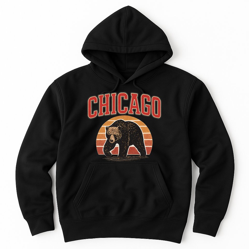 Chicago Bear Vintage Hoodie