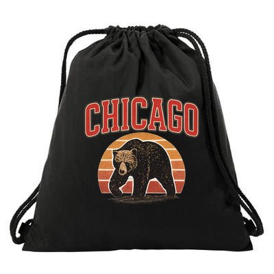 Chicago Bear Vintage Drawstring Bag