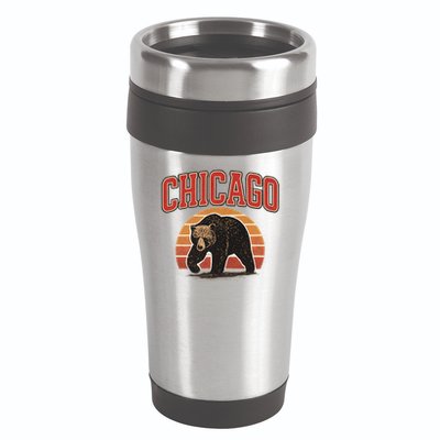 Chicago Bear Vintage 16oz Travel Tumbler