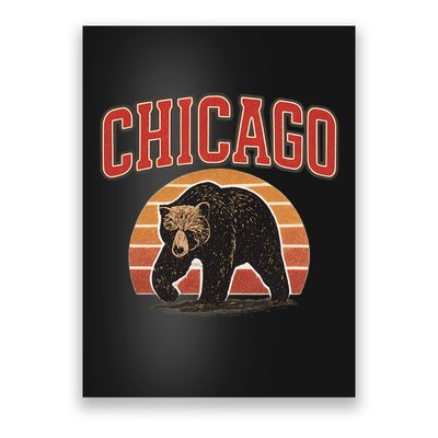 Chicago Bear Vintage Poster