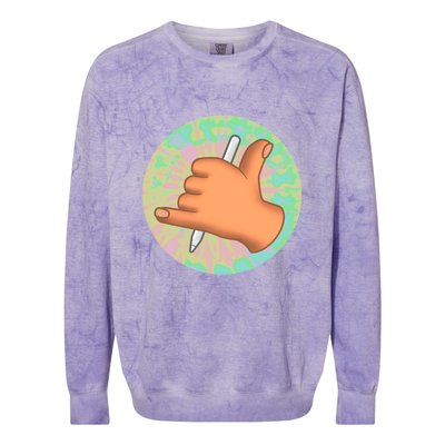 Crafted By Vin Icon Colorblast Crewneck Sweatshirt