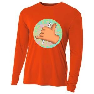 Crafted By Vin Icon Cooling Performance Long Sleeve Crew