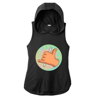 Crafted By Vin Icon Ladies PosiCharge Tri-Blend Wicking Draft Hoodie Tank