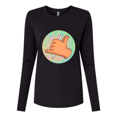 Crafted By Vin Icon Womens Cotton Relaxed Long Sleeve T-Shirt