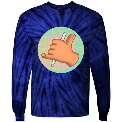 Crafted By Vin Icon Tie-Dye Long Sleeve Shirt