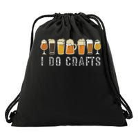 Craft Beer Vintage T I Do Crafts Home Brew Art Drawstring Bag