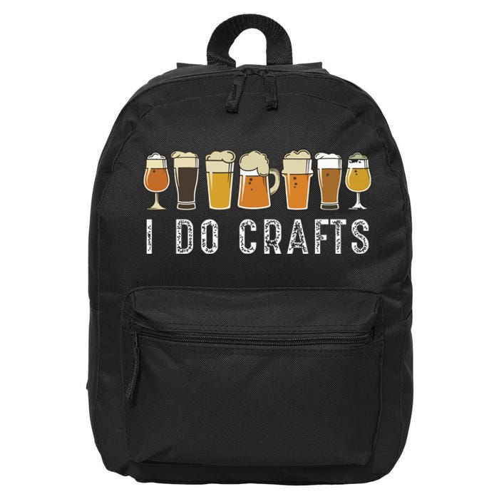 Craft Beer Vintage T I Do Crafts Home Brew Art 16 in Basic Backpack