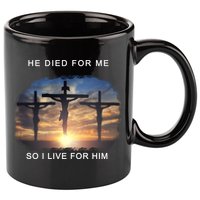 Christian Bible Verse Jesus Died For Me 11oz C Handle Ceramic Mug