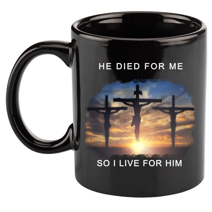 Christian Bible Verse Jesus Died For Me 11oz C Handle Ceramic Mug