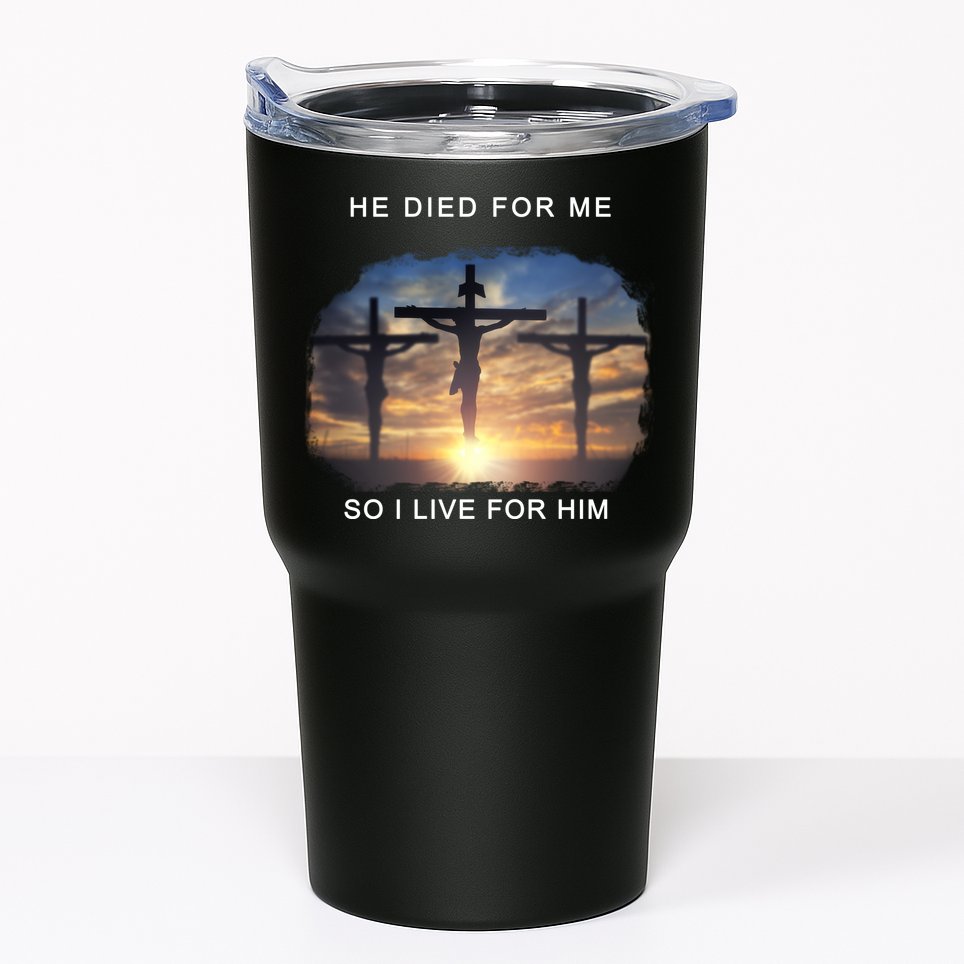 Christian Bible Verse Jesus Died For Me Tumbler