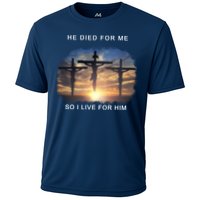 Christian Bible Verse Jesus Died For Me Cooling Performance Crew T-Shirt