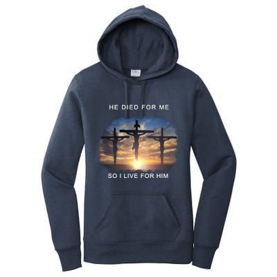 Christian Bible Verse Jesus Died For Me Women's Pullover Hoodie