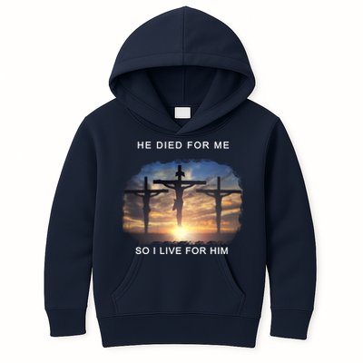 Christian Bible Verse Jesus Died For Me Kids Hoodie
