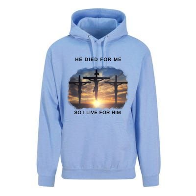 Christian Bible Verse Jesus Died For Me Unisex Surf Hoodie