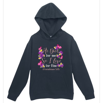 Christian Bible Verse 2 Corinthians 515 Flower Butterfly Urban Pullover Hoodie