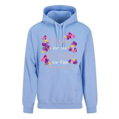 Christian Bible Verse 2 Corinthians 515 Flower Butterfly Unisex Surf Hoodie