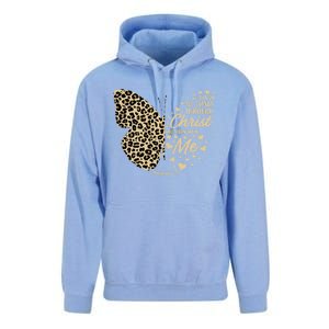 Christian Bible Verse Butterfly Cheetah Mom N Gift Unisex Surf Hoodie