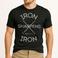 Christian Bible Verse Iron Sharpens Iron Prov 2717 Performance Shirt