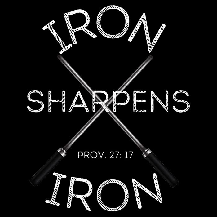 Christian Bible Verse Iron Sharpens Iron Prov 2717 Performance Shirt