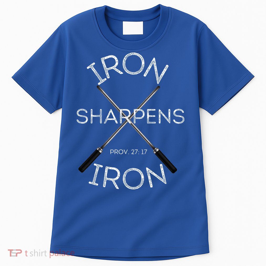 Christian Bible Verse Iron Sharpens Iron Prov 2717 Tall T-Shirt