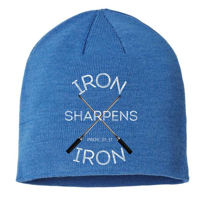 Christian Bible Verse Iron Sharpens Iron Prov 2717 Sustainable Beanie