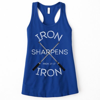 Christian Bible Verse Iron Sharpens Iron Prov 2717 Womens Tank Top
