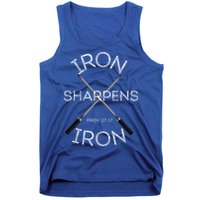Christian Bible Verse Iron Sharpens Iron Prov 2717 Tank Top