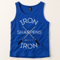 Christian Bible Verse Iron Sharpens Iron Prov 2717 Tank Top