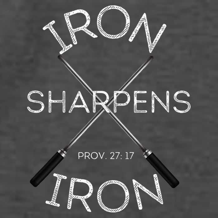 Christian Bible Verse Iron Sharpens Iron Prov 2717 Vector Backpack