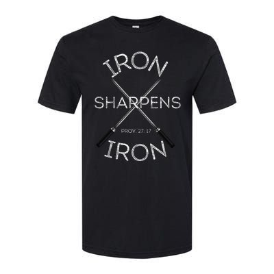 Christian Bible Verse Iron Sharpens Iron Prov 2717 Softstyle® CVC T-Shirt