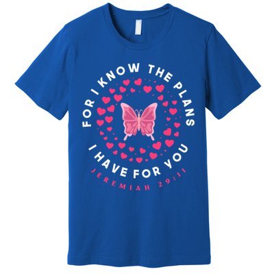 Christian Bible Verse Butterfly Christ Jesus Gift Premium T-Shirt