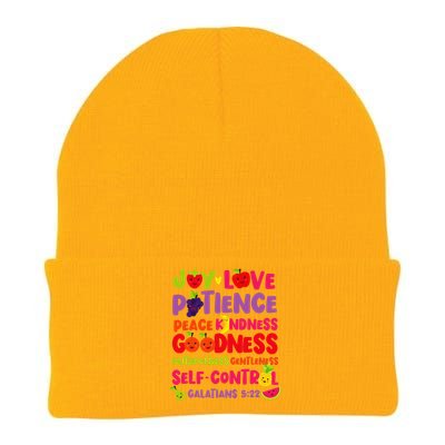 Christian Bible Verse Fruit Of The Spirit Galatians 522 Knit Cap Winter Beanie