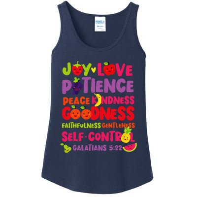 Christian Bible Verse Fruit Of The Spirit Galatians 522 Ladies Essential Tank