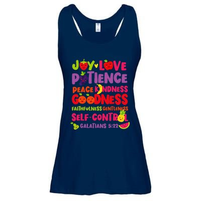 Christian Bible Verse Fruit Of The Spirit Galatians 522 Ladies Essential Flowy Tank