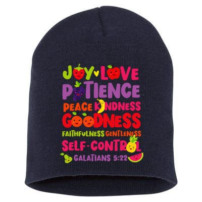 Christian Bible Verse Fruit Of The Spirit Galatians 522 Short Acrylic Beanie