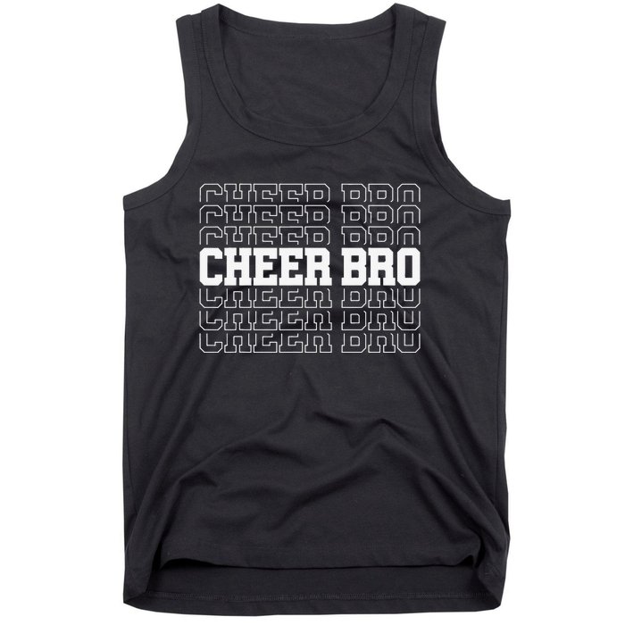 Cheer Bro Vintage Retro Brother Cheerleader Squad Tank Top