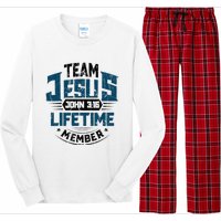 Christian Bible Verse Team Jesus Lifetime Member Scripture Long Sleeve Pajama Set