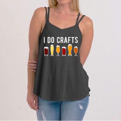 Craft Beer Vintage Funny I Do Crafts Home Brew Art Women's Strappy Tank