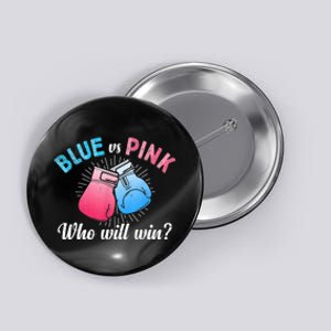 Cute Blue Vs Pink Gender Reveal Party Boxing Boxer Button