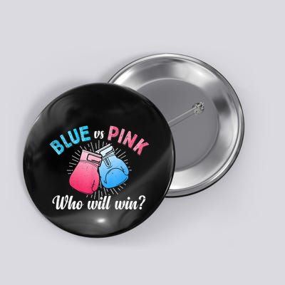 Cute Blue Vs Pink Gender Reveal Party Boxing Boxer Button