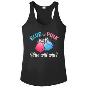 Cute Blue Vs Pink Gender Reveal Party Boxing Boxer Ladies PosiCharge Competitor Racerback Tank