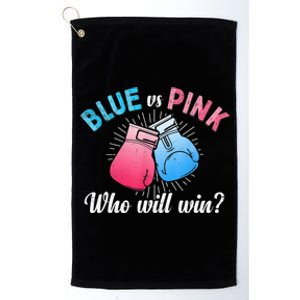 Cute Blue Vs Pink Gender Reveal Party Boxing Boxer Platinum Collection Golf Towel