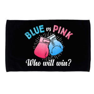 Cute Blue Vs Pink Gender Reveal Party Boxing Boxer Microfiber Hand Towel