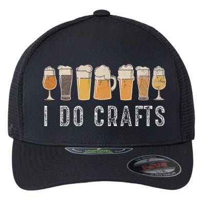 Craft Beer Vintage I Do Crafts Home Brew Art Flexfit Unipanel Trucker Cap