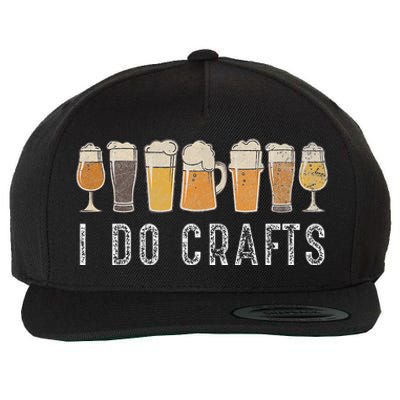 Craft Beer Vintage I Do Crafts Home Brew Art Wool Snapback Cap