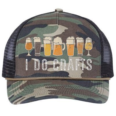 Craft Beer Vintage I Do Crafts Home Brew Art Retro Rope Trucker Hat Cap